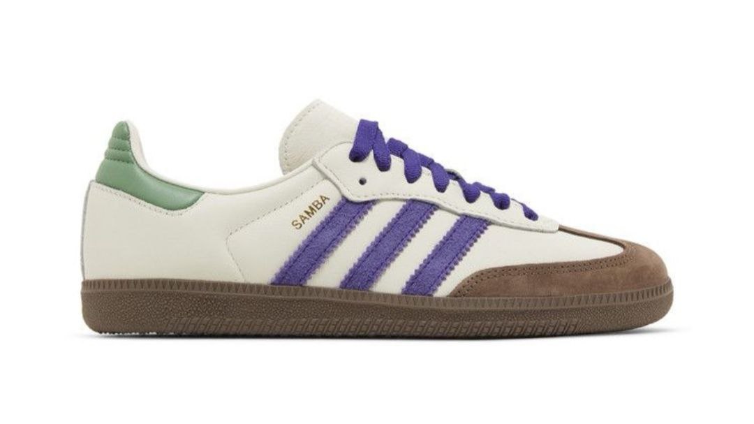 Adidas Samba OG 'Off White Purple Green'