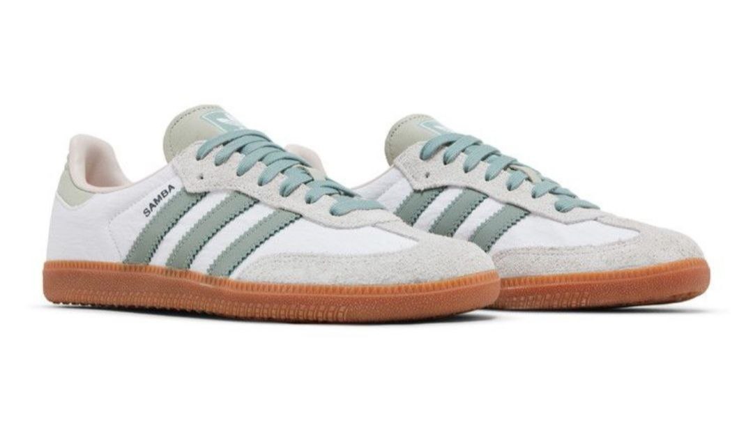 Adidas Samba OG 'White Silver Green'