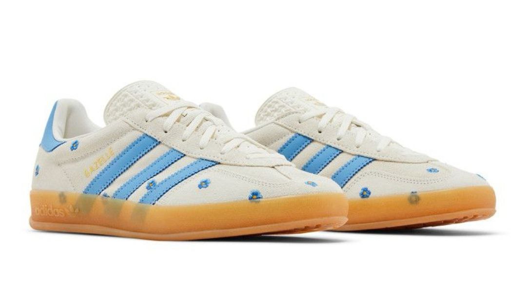 Adidas Gazelle Indoor 'Light Blue Floral Embroidery'