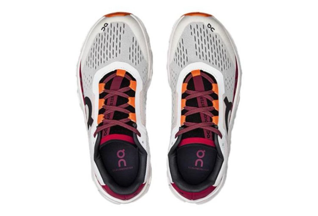 On Cloudmonster 'White Red'