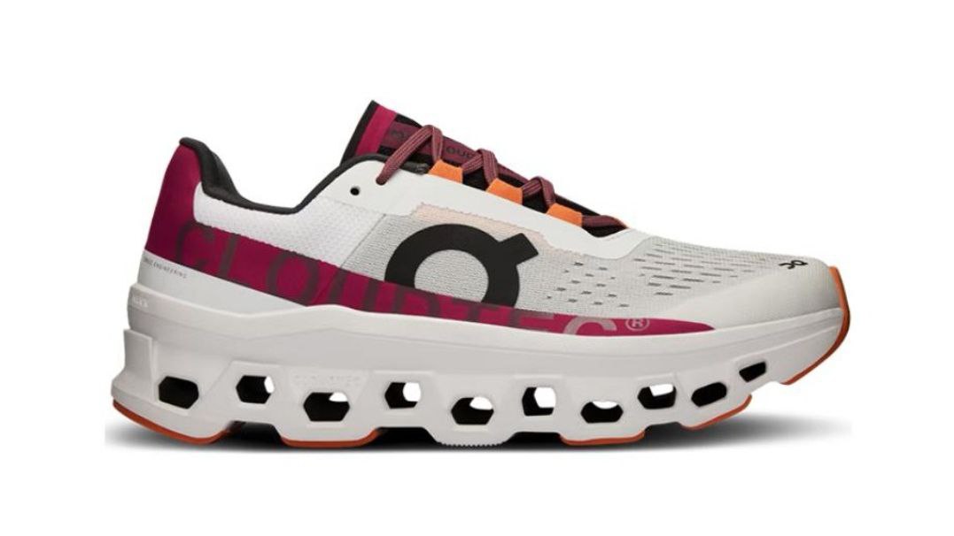 On Cloudmonster 'White Red'