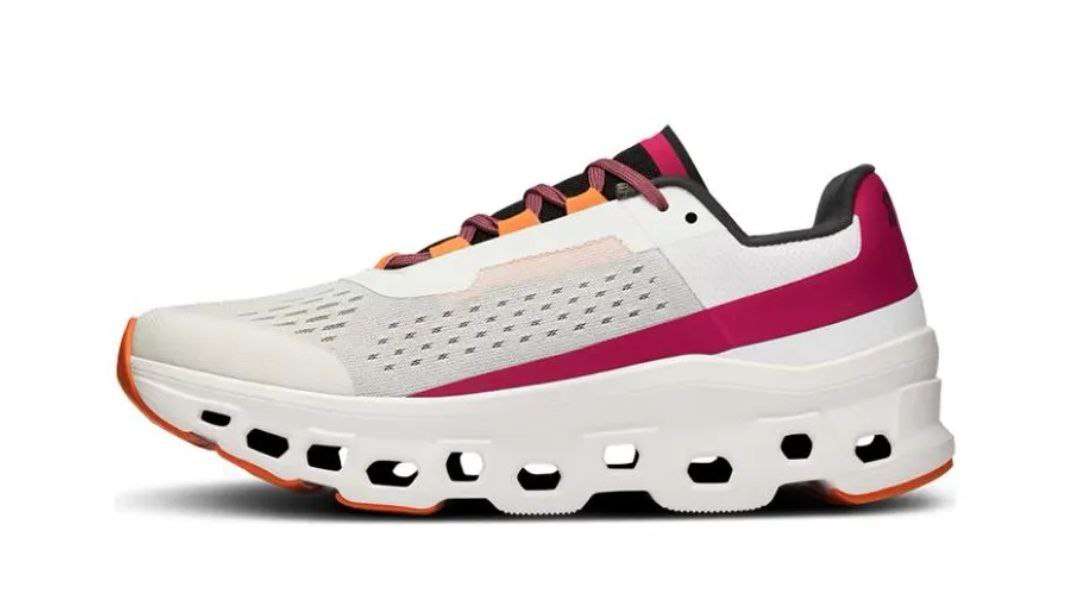 On Cloudmonster 'White Red'