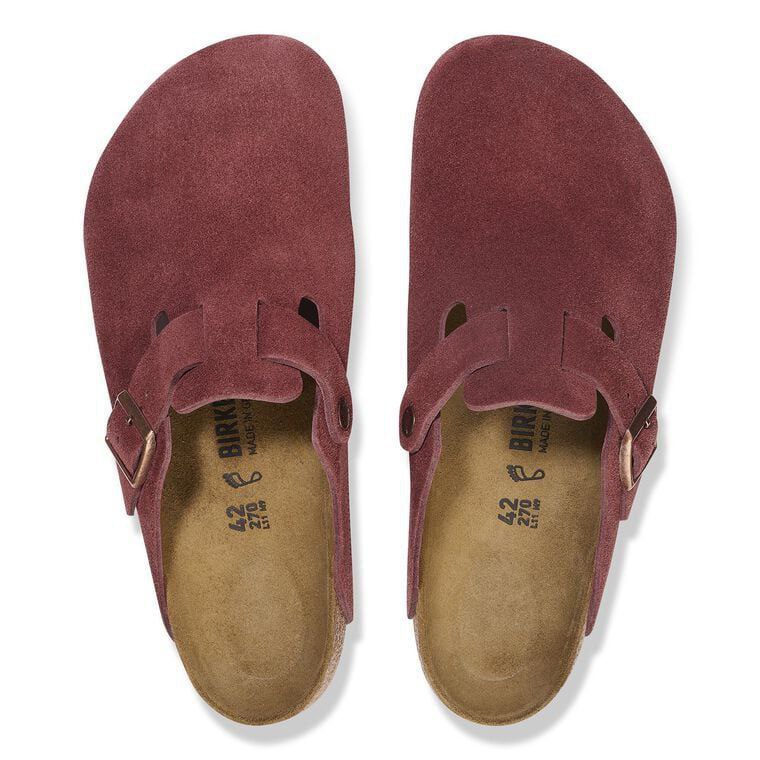 BirkenStock Boston Suede Leather - Zinfandel