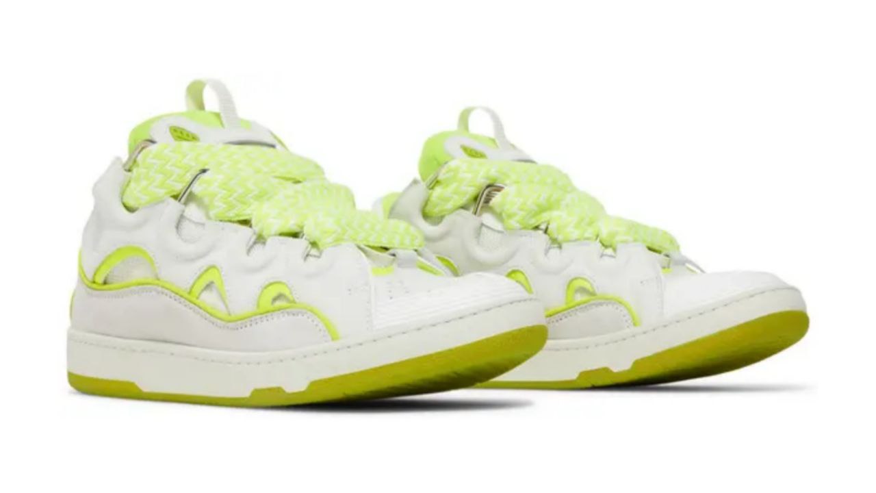 Lanvin Curb Sneakers 'White Fluo Yellow'
