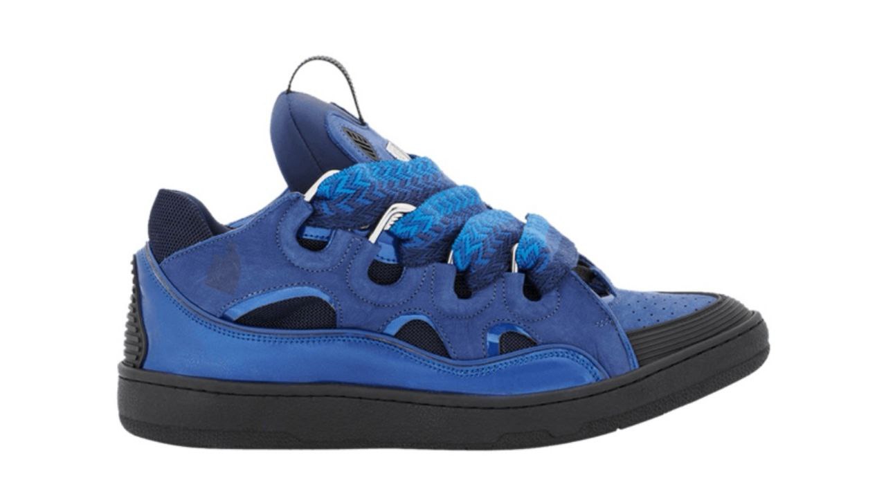 Lanvin Curb Sneakers 'Metallic - Majorelle Blue'