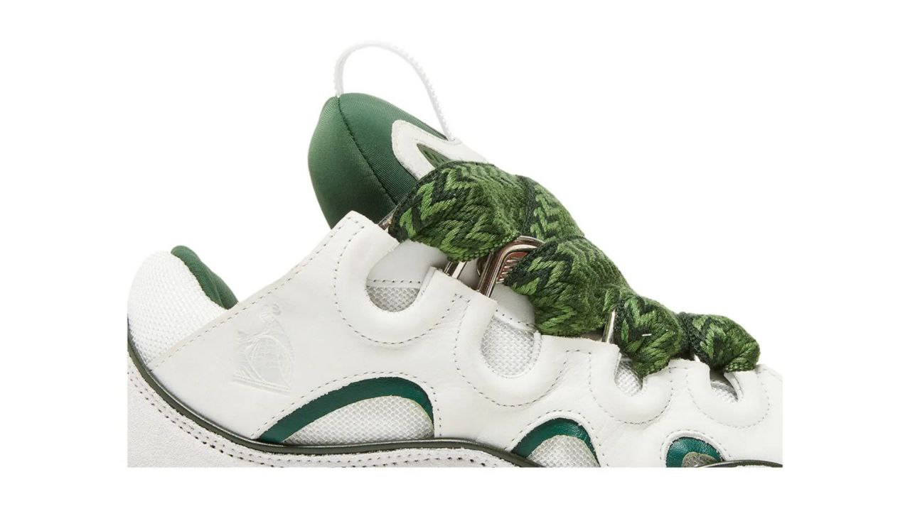 Lanvin Curb Sneakers 'White Khaki'