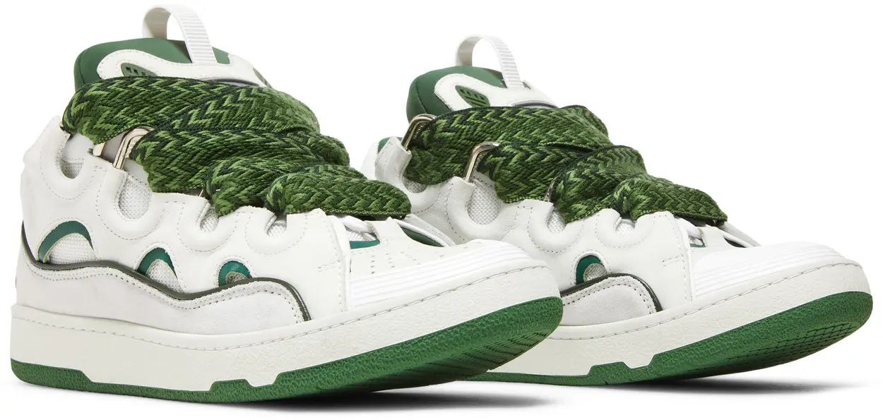 Lanvin Curb Sneakers 'White Khaki'
