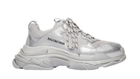 Balenciaga triple s 'Silver Metallic'