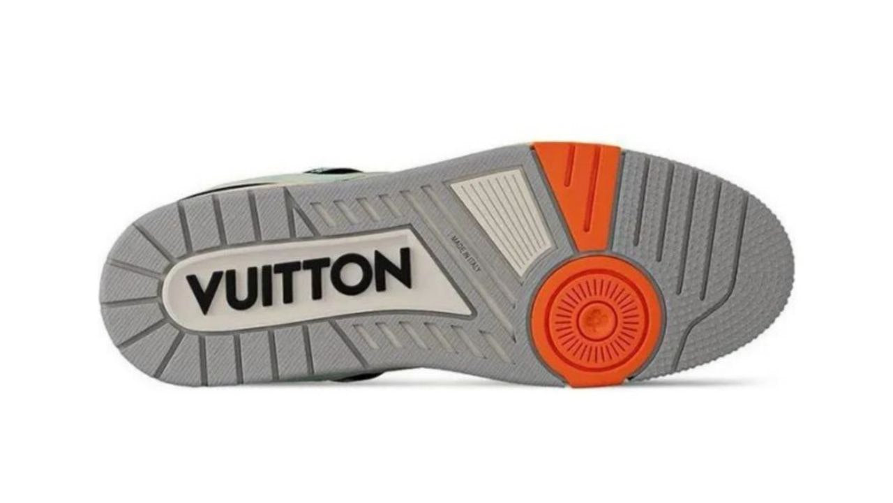LOUIS VUITTON Trainer Low Top Skateboard Shoes 'Pink Green Black'