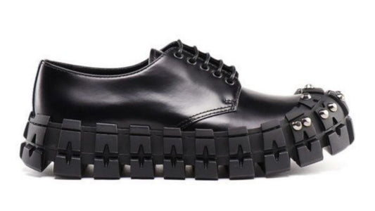 Parda Studded leather Lace ups