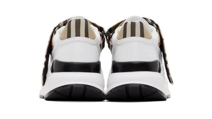 Burberry White and Beige Ronnie