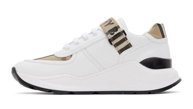 Burberry White and Beige Ronnie