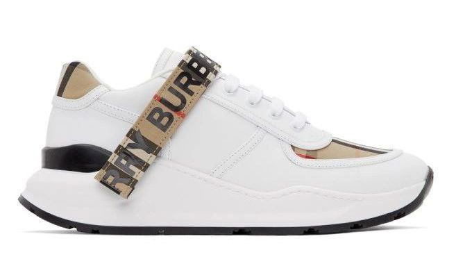 Burberry White and Beige Ronnie
