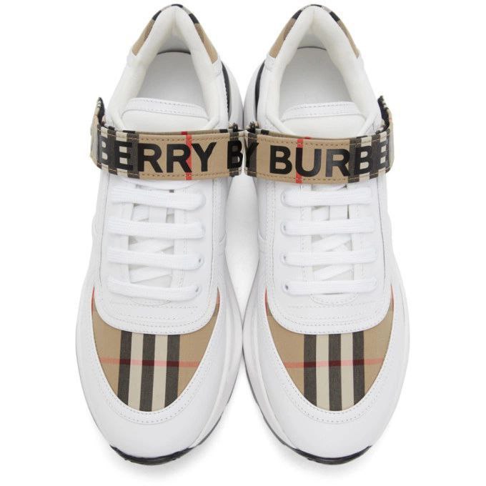 Burberry White and Beige Ronnie