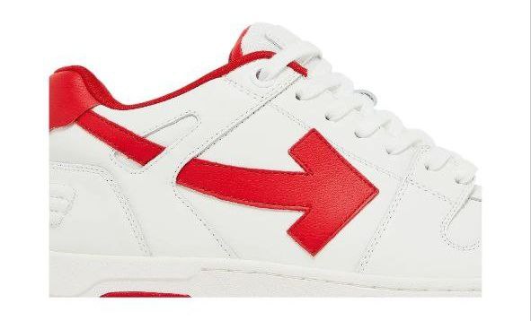 OFF WHITE Out Of Office Low Top Sneaker 'White Red'