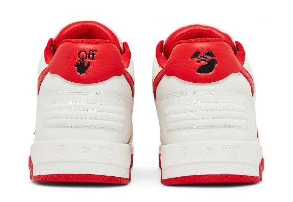 OFF WHITE Out Of Office Low Top Sneaker 'White Red'
