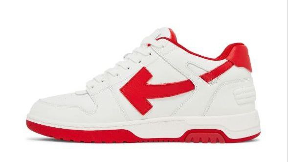 OFF WHITE Out Of Office Low Top Sneaker 'White Red'