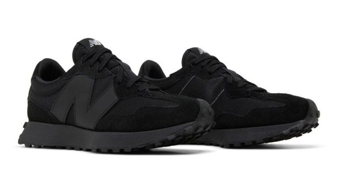 New Balance 327 ' Black White Tongue Logo'