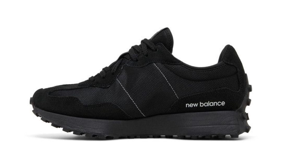 New Balance 327 ' Black White Tongue Logo'