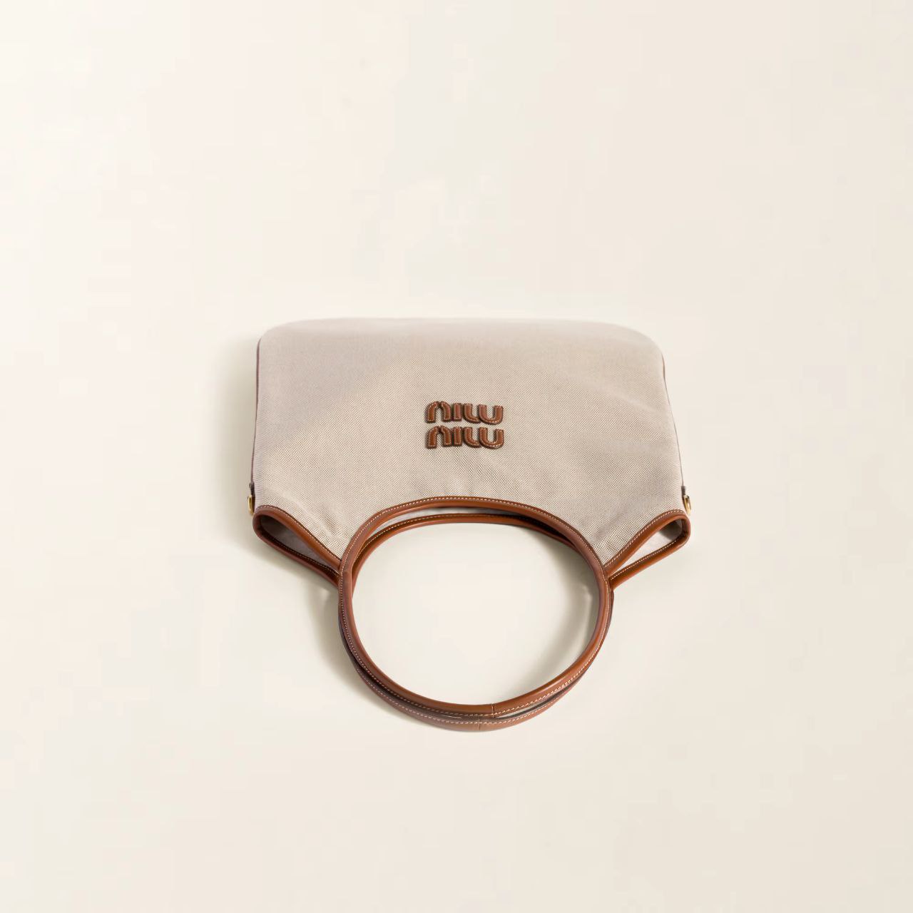miu miu IVY canvas and leather bag