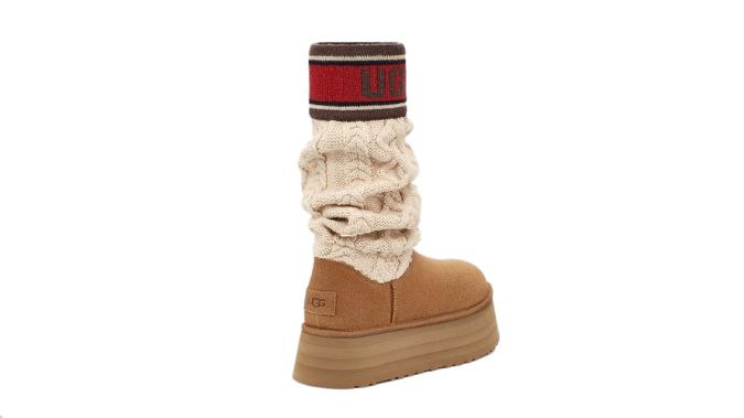 UGG Classic Sweater Letter Boot 'Chestunt'