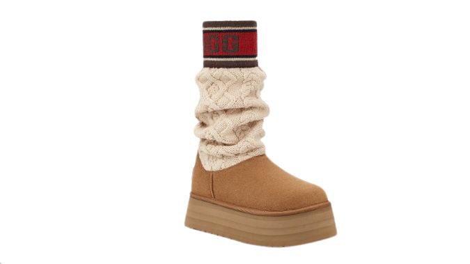 UGG Classic Sweater Letter Boot 'Chestunt'