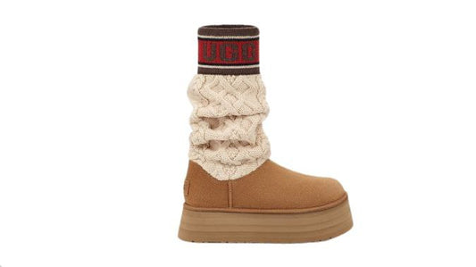 UGG Classic Sweater Letter Boot 'Chestunt'