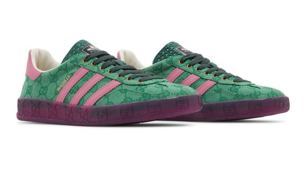 Adidas Gazelle × Gucci 'Green GG Monogram'