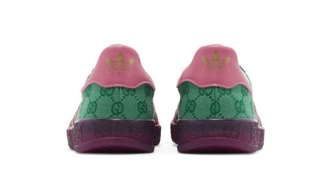 Adidas Gazelle × Gucci 'Green GG Monogram'