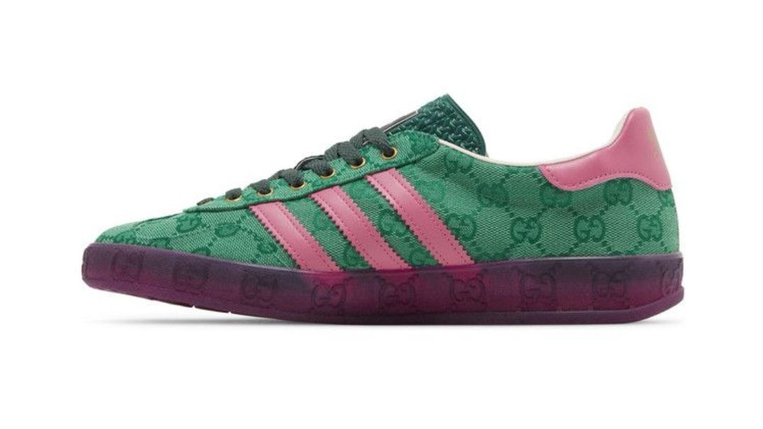 Adidas Gazelle × Gucci 'Green GG Monogram'