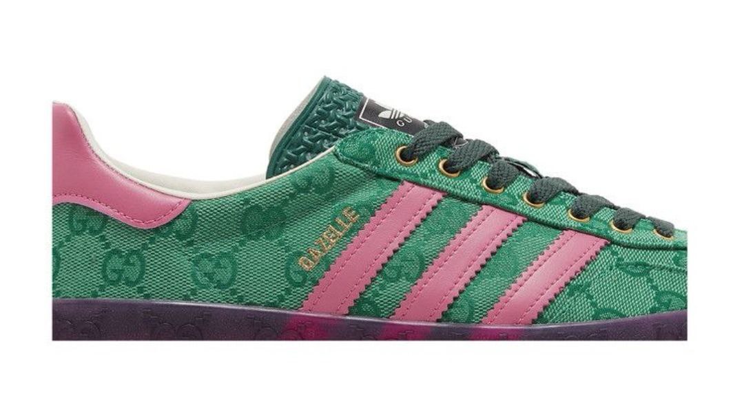 Adidas Gazelle × Gucci 'Green GG Monogram'