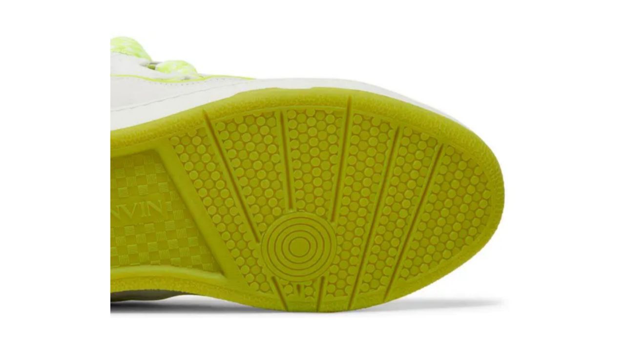 Lanvin Curb Sneakers 'White Fluo Yellow'