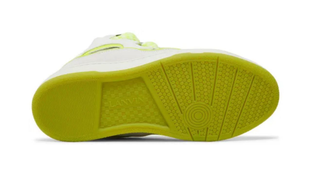 Lanvin Curb Sneakers 'White Fluo Yellow'