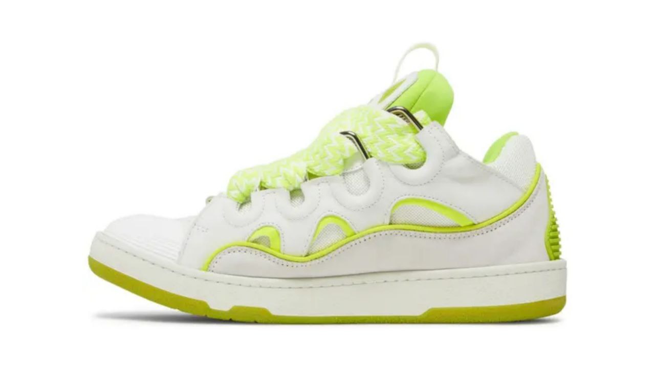 Lanvin Curb Sneakers 'White Fluo Yellow'