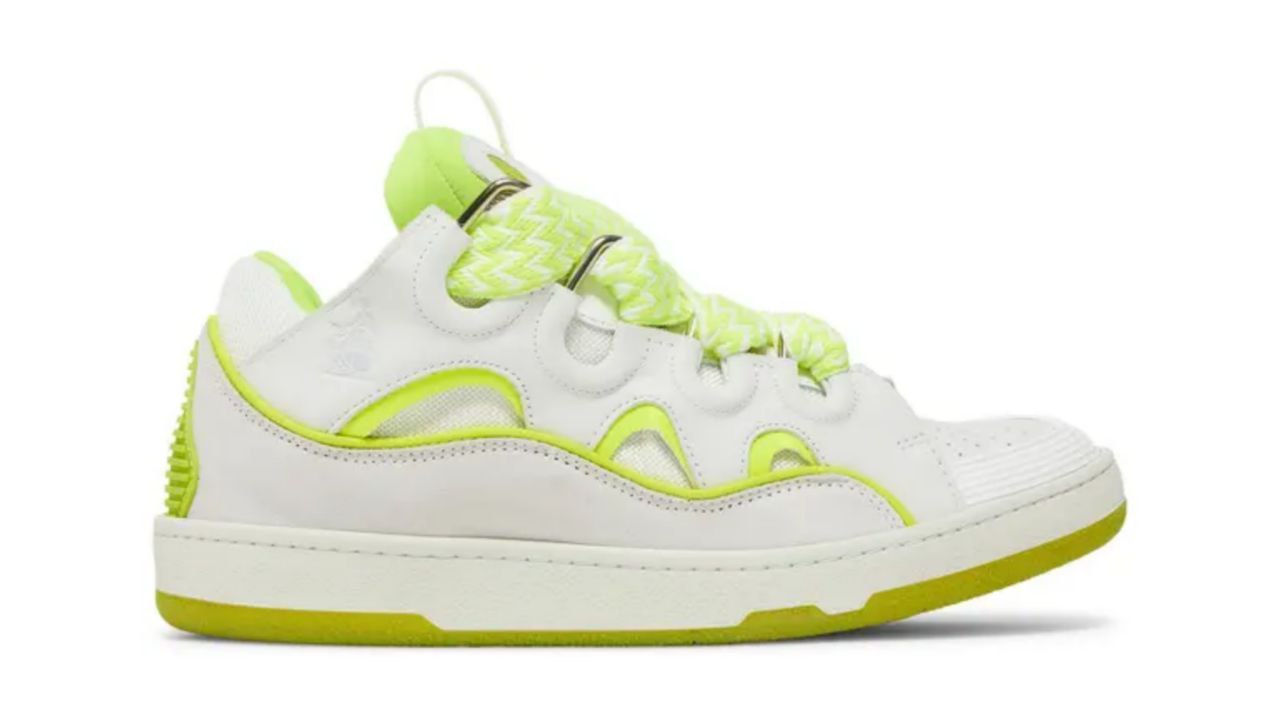 Lanvin Curb Sneakers 'White Fluo Yellow'