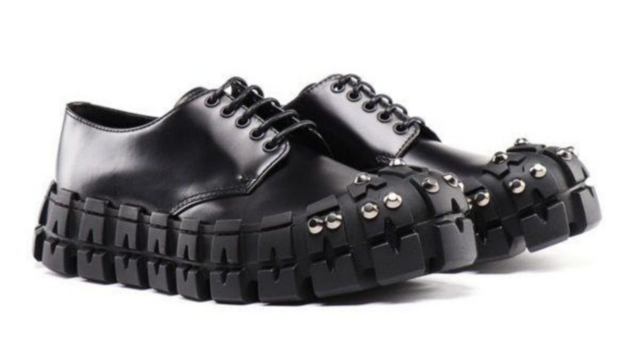 Parda Studded leather Lace ups