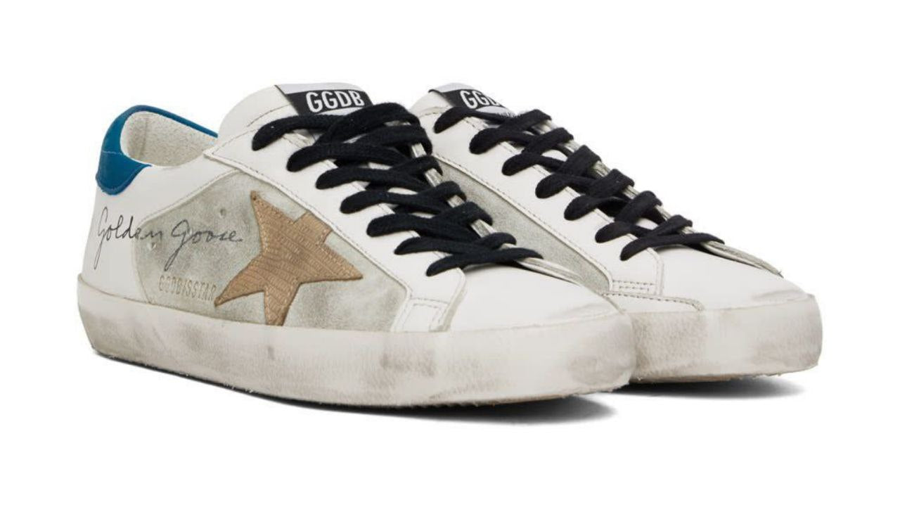 Golden Goose&nbsp;'Gray &amp; White Super-Star'