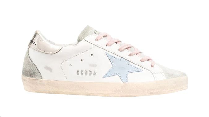 Golden Goose Super-star White Silver Ice Blue