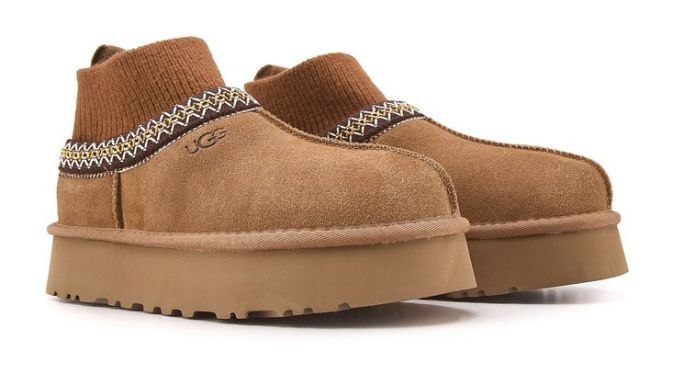 UGG Tazz Knit Slipper 'Chestnut'